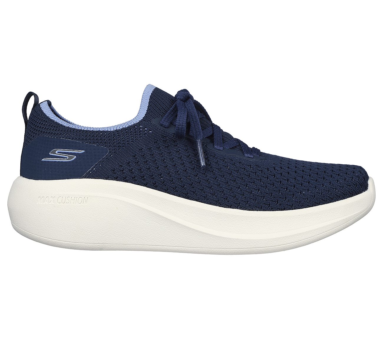 MAX CUSHIONING ESSENTIAL - JU, NAVY/LAVENDER Footwear Lateral View