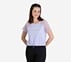 RAGLAN MESH SLEEVES TOP, LAVENDER
