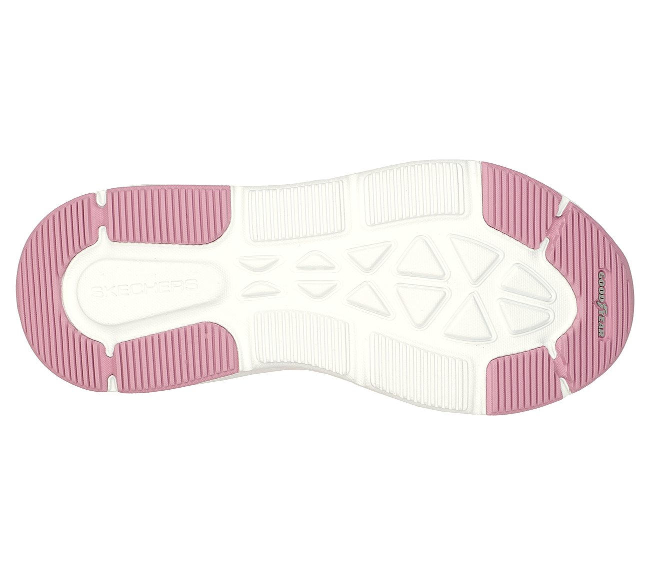 MAX CUSHIONING DELTA - ALECTR, WHITE/HOT CORAL Footwear Bottom View
