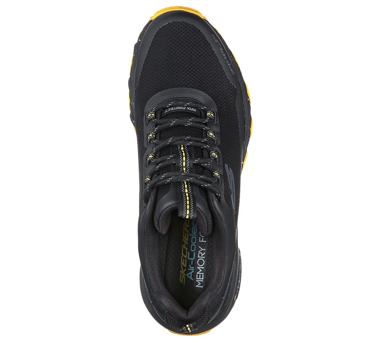 MAX PROTECT, BLACK/YELLOW Footwear Top View