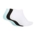 3PK WOMENS SOLID HALF TERRY LOWCUT, WHITE/BLACK/BLUE
