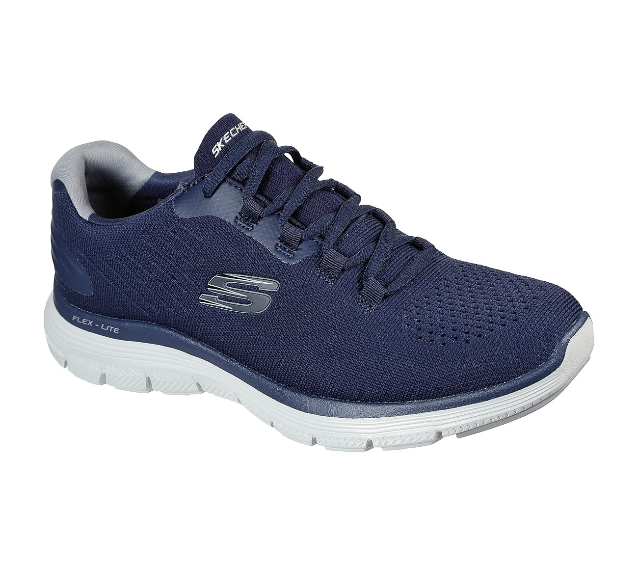 FLEX ADVANTAGE 4.0 - OVERTAKE, NAVY/CHARCOAL Footwear Lateral View