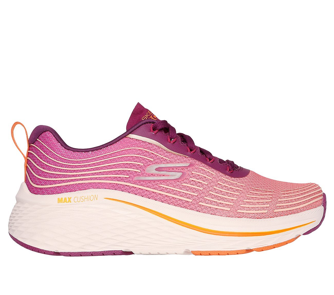 MAX CUSHIONING ELITE 2, RASPBERRY Footwear Lateral View