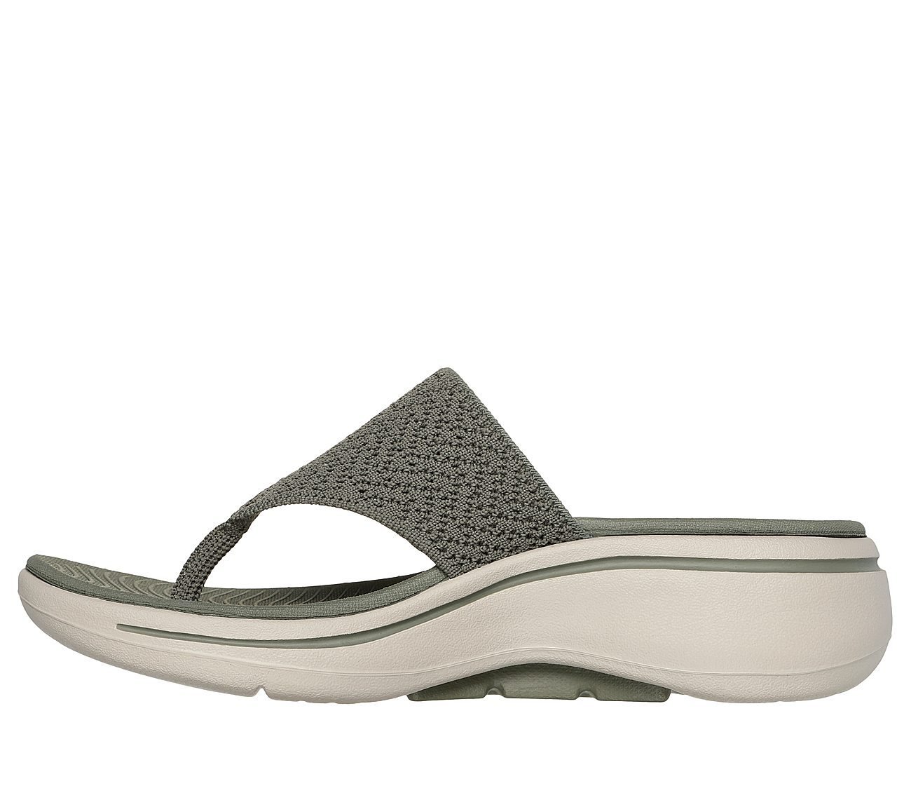 GO WALK ARCH FIT SANDAL - WEE, OOLIVE Footwear Left View
