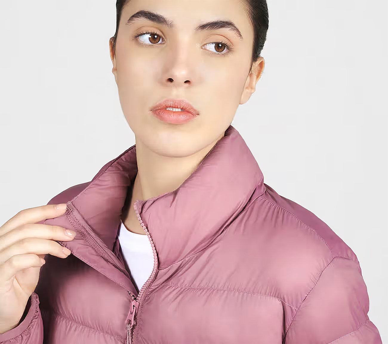 PUFFER FZ JACKET, PURPLE/YELL