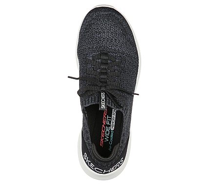 ULTRA FLEX - RAPID ATTENTION, BLACK/WHITE Footwear Top View