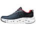 GO RUN SWIRL TECH - MOTION, GREY/RED Footwear Left View