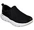 GO WALK EVOLUTION ULTRA-IMPEC, BLACK/WHITE Footwear Lateral View