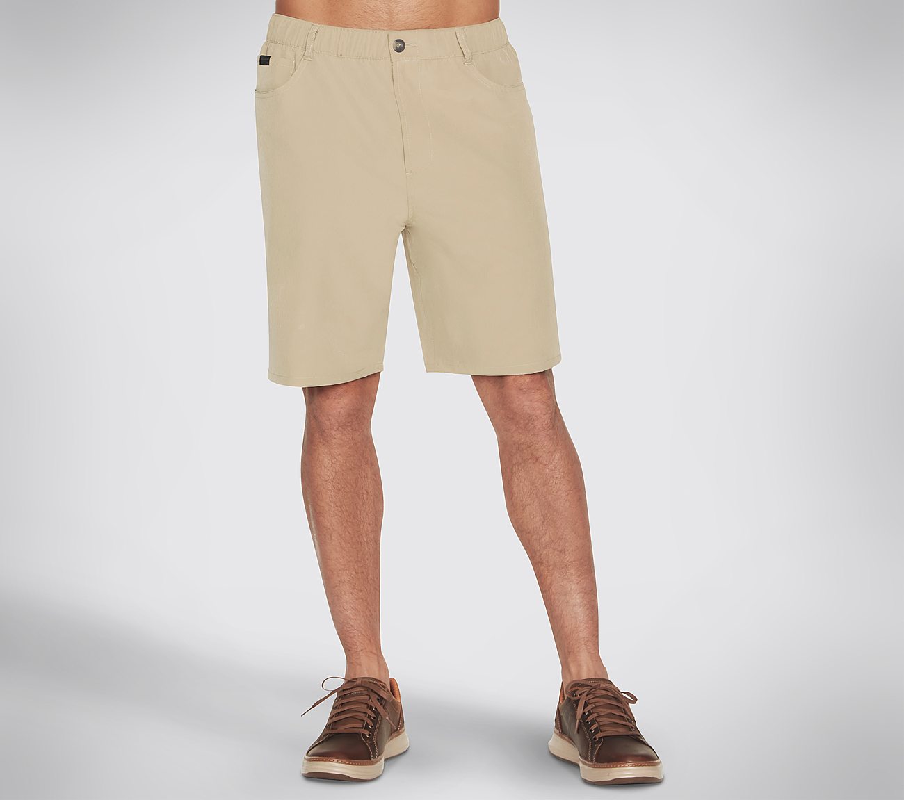 SKECHWEAVE PREMIUM 9 SHORT, NATURAL/BROWN Apparel Lateral View