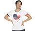 BOBS FLAG HEART RINGER TEE, WWWHITE Apparels Lateral View