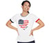 BOBS FLAG HEART RINGER T-SHIRT, WWWHITE Apparels Lateral View
