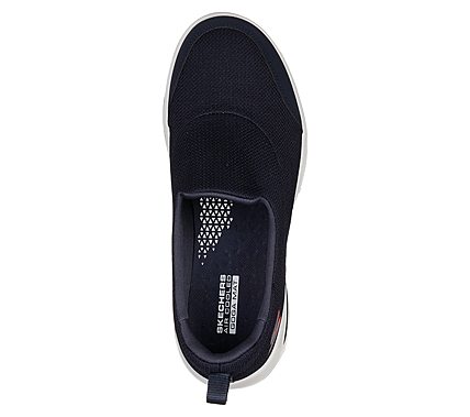GO WALK EVOLUTION ULTRA-REACH, NAVY/WHITE Footwear Top View
