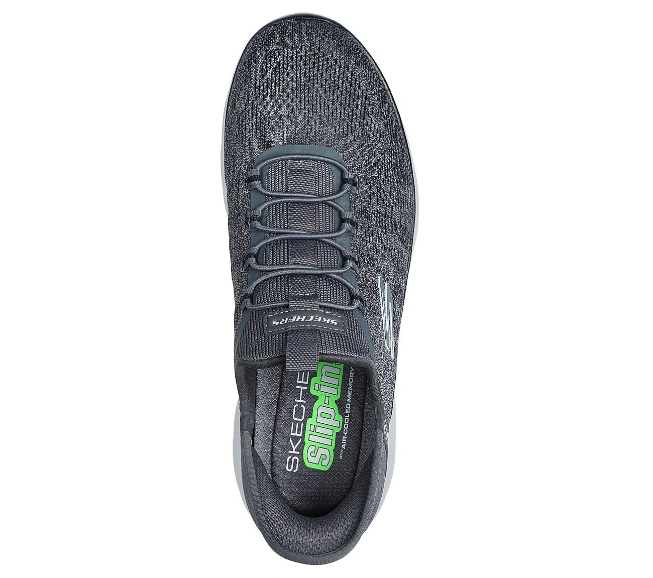 Skechers Slip-ins: Summits - Key Pace, CHARCOAL/BLACK Footwear Top View