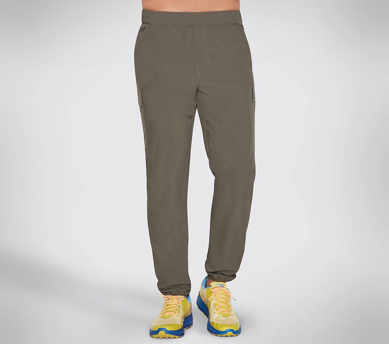 THE GOWALK PANT CARGO, OOLIVE Apparels Lateral View