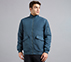 DOUBLE POCKET JACKET, TAUPE/BLUE