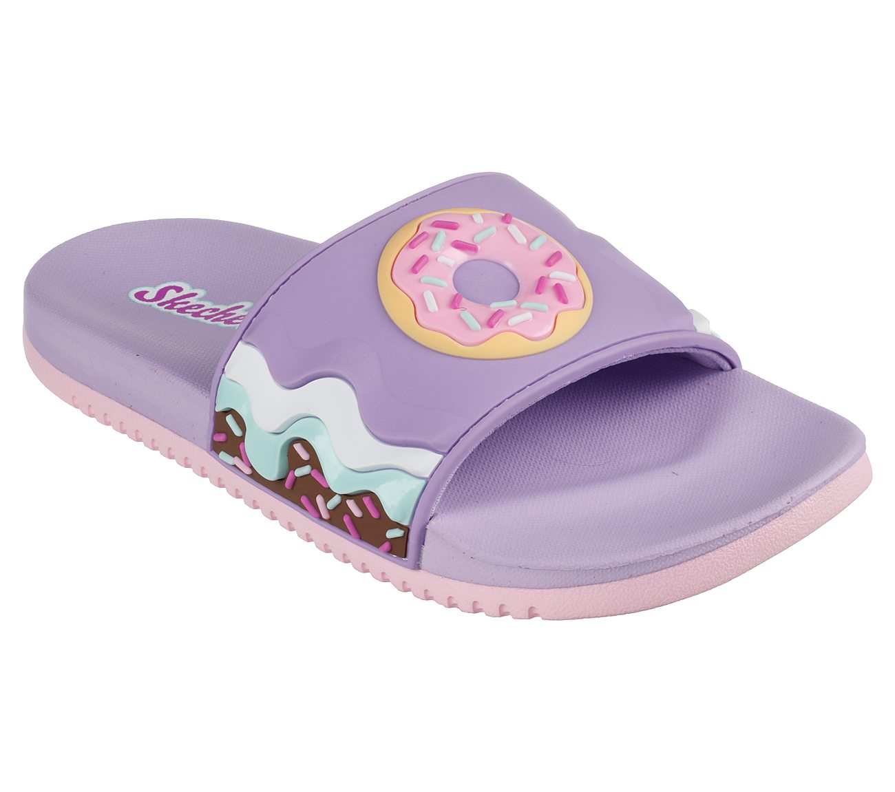 GAMBIX III - SWEET SLIDES, LAVENDER/PINK Footwear Lateral View