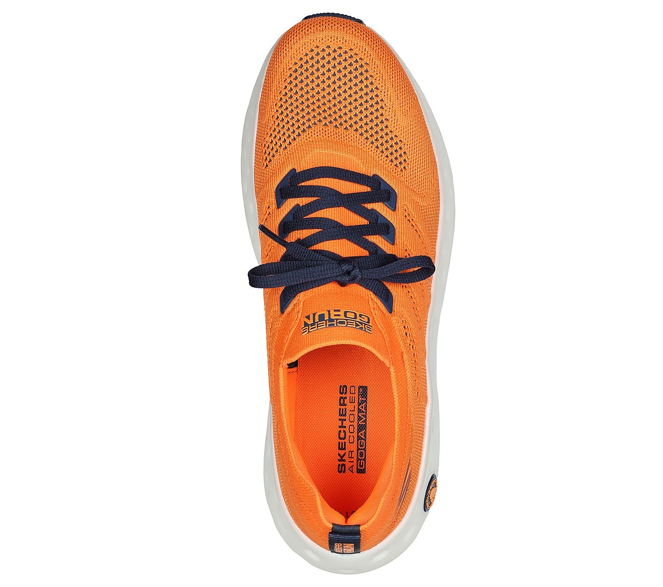 MAX CUSHIONING HYPER CRAZE, ORANGE/NAVY Footwear Top View