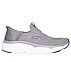 SKECHERS SLIP-INS: MAX CUSHIONING - SMOOTH, CHARCOAL/BLUE