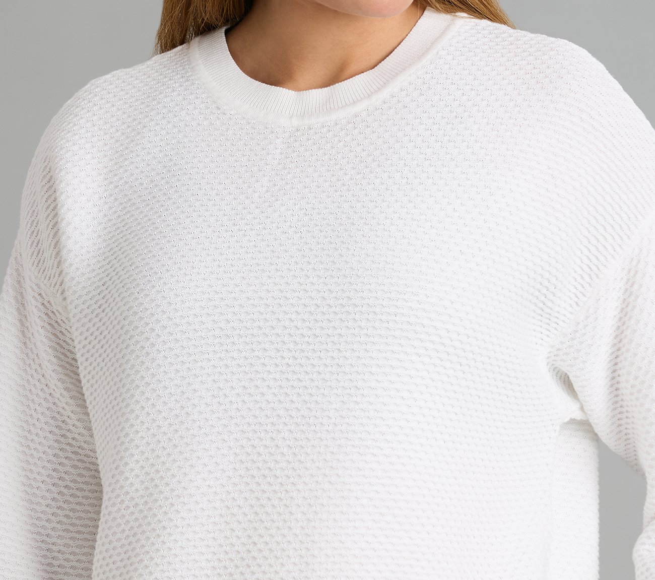 FLATKNIT FULL SLEEVE TEE, WHITE