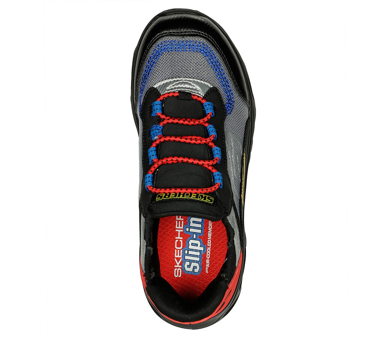 FLEX GLIDE, BLACK/MULTI Footwear Top View