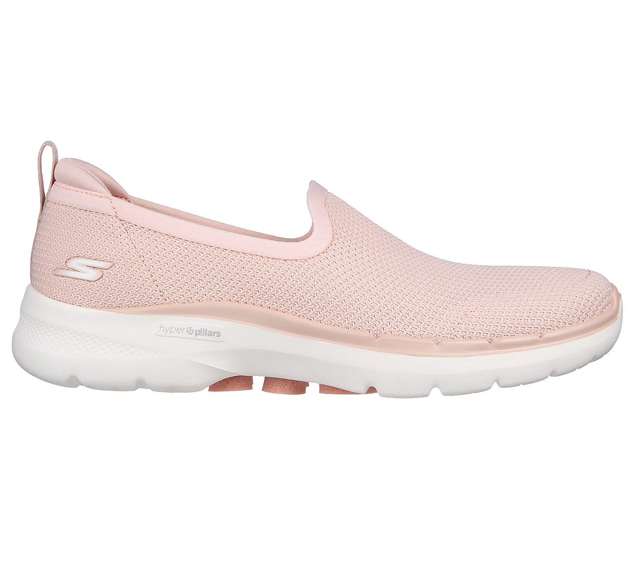 Skechers Mauve Go Walk 6 Clear Virtue Womens Slip On Shoes - Style ID:  124505