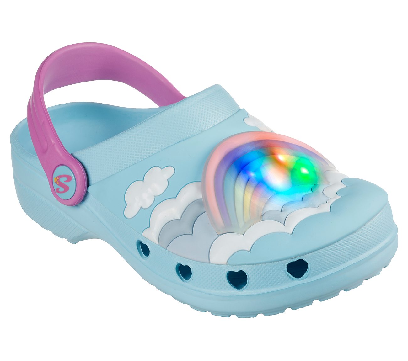 HEART CHARMER-RADIANT RAINBOW, BLUE/MULTI Footwear Right View