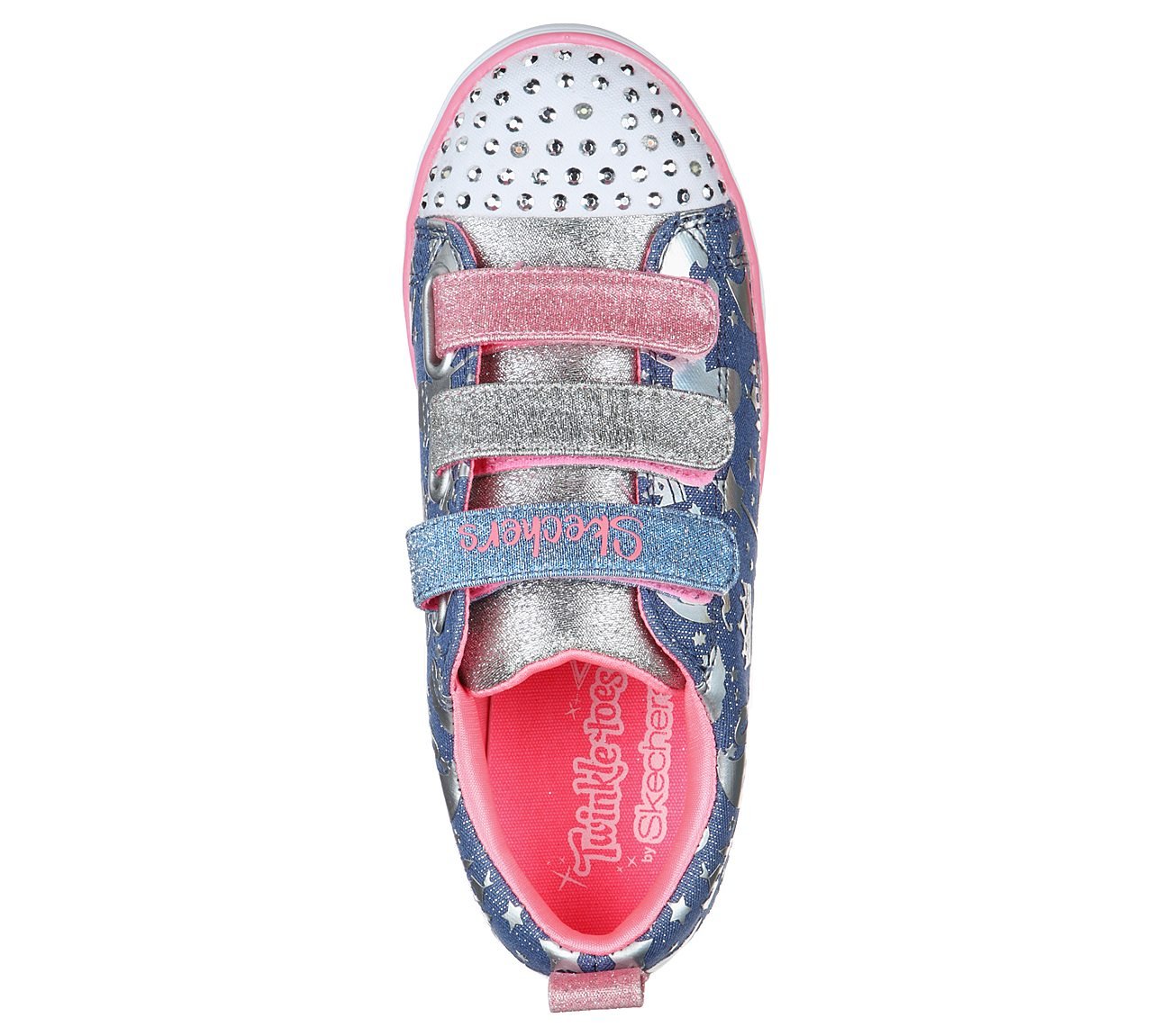 SPARKLE LITE-SPARKLELAND, LIGHT BLUE/MULTI Footwear Top View