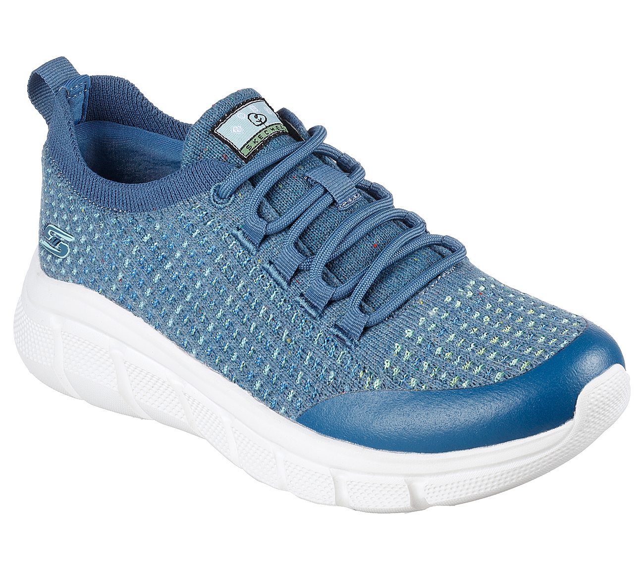 BOBS B FLEX - CLEAN SPIRIT, BLUE/MULTI Footwear Lateral View