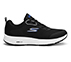 GO RUN CONSISTENT, BLACK / WHITE Footwear Lateral View