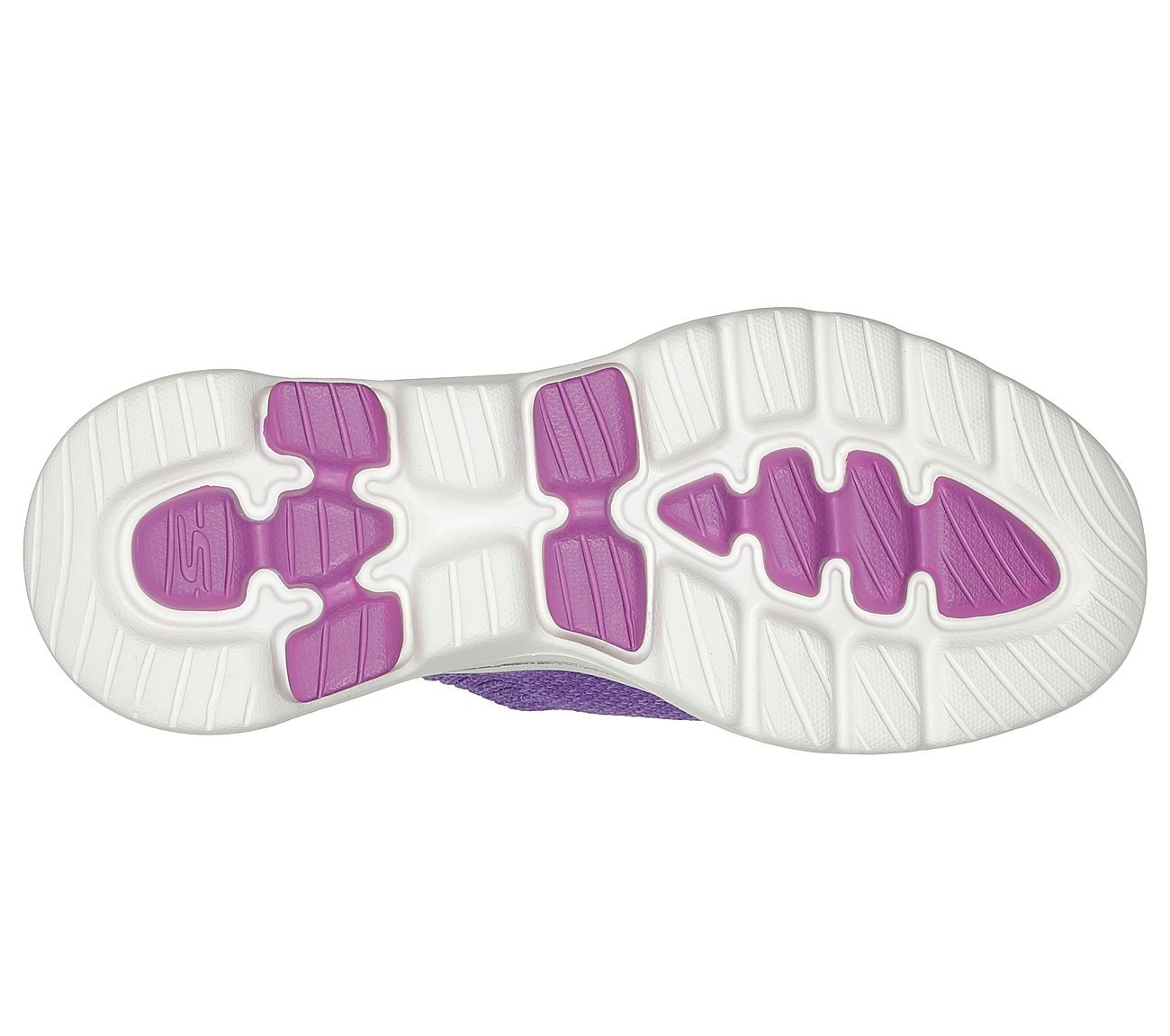 GO WALK 5 - TRENDY, LAVENDER Footwear Bottom View