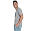 SKECHERS PIER TEE, LIGHT GREY Apparels Bottom View