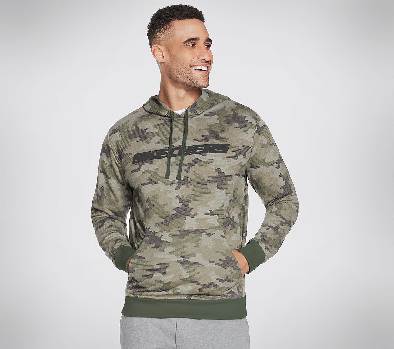 BOUNDLESS HERITAGE PO HOODIE, CAMOUFLAGE Apparels Lateral View