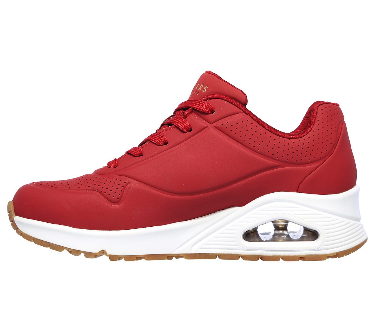 UNO - STAND ON AIR, DDARK RED Footwear Left View