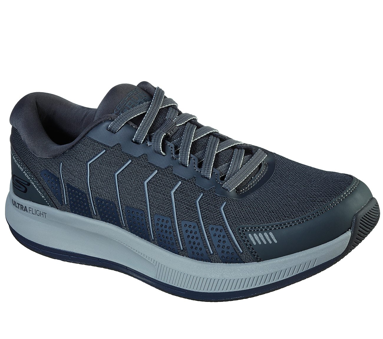GO RUN PULSE-ALANINE, CHARCOAL/NAVY Footwear Right View