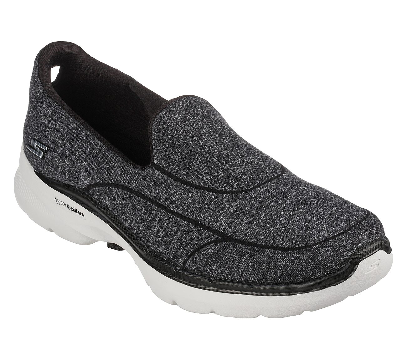 Skechers Black/White Go Walk-6-Carice- Womens Walking Shoes - Style ID ...
