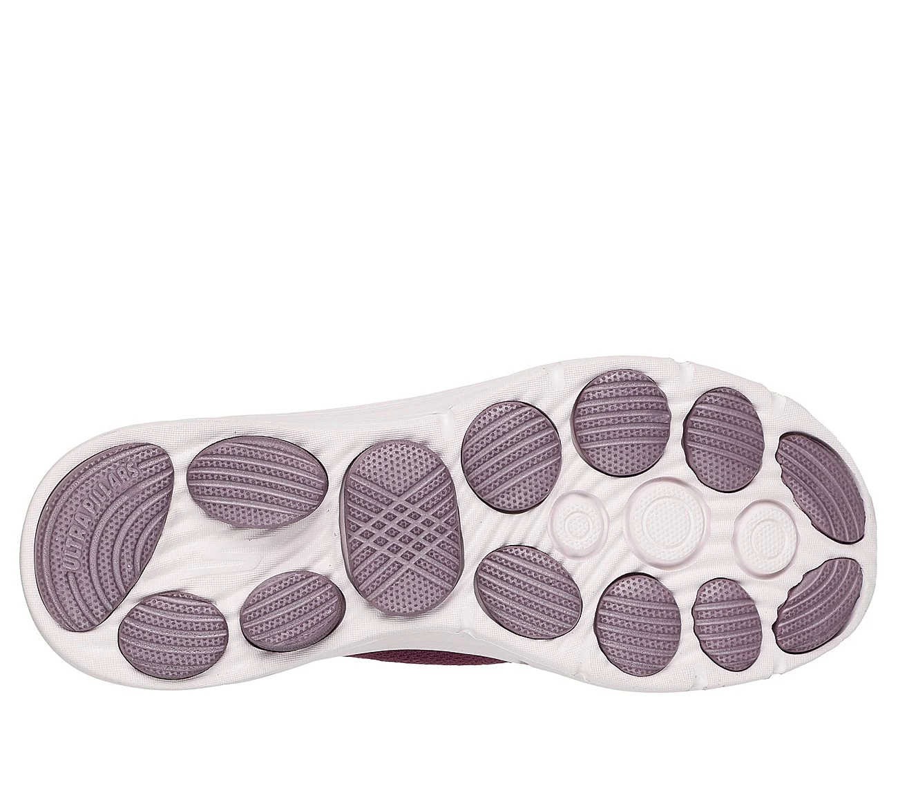 GO WALK 8 - ALEENA, BURGUNDY Footwear Bottom View