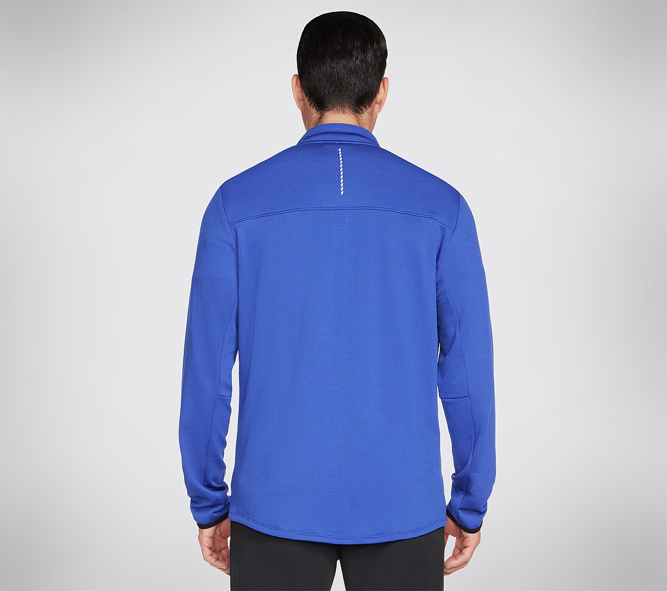 SKECH KNITS ULTRA GO THERMAL, GUN METAL/ROYAL Apparels Top View
