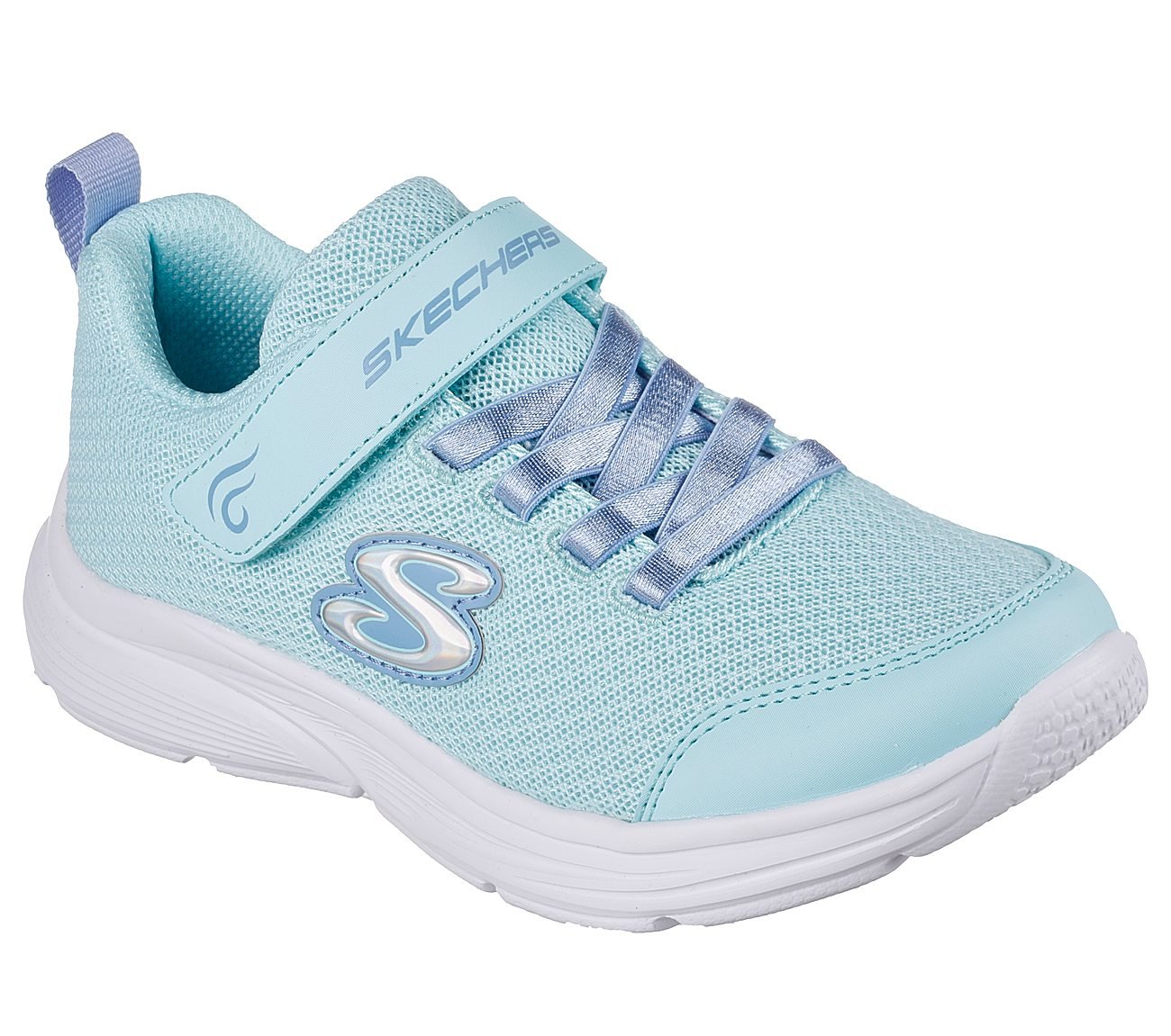 WAVY LITES - BLISSFULLY FREE, AQUA Footwear Right View