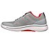 GO WALK ARCH FIT-IDYLLIC, LIGHT GREY/RED Footwear Left View