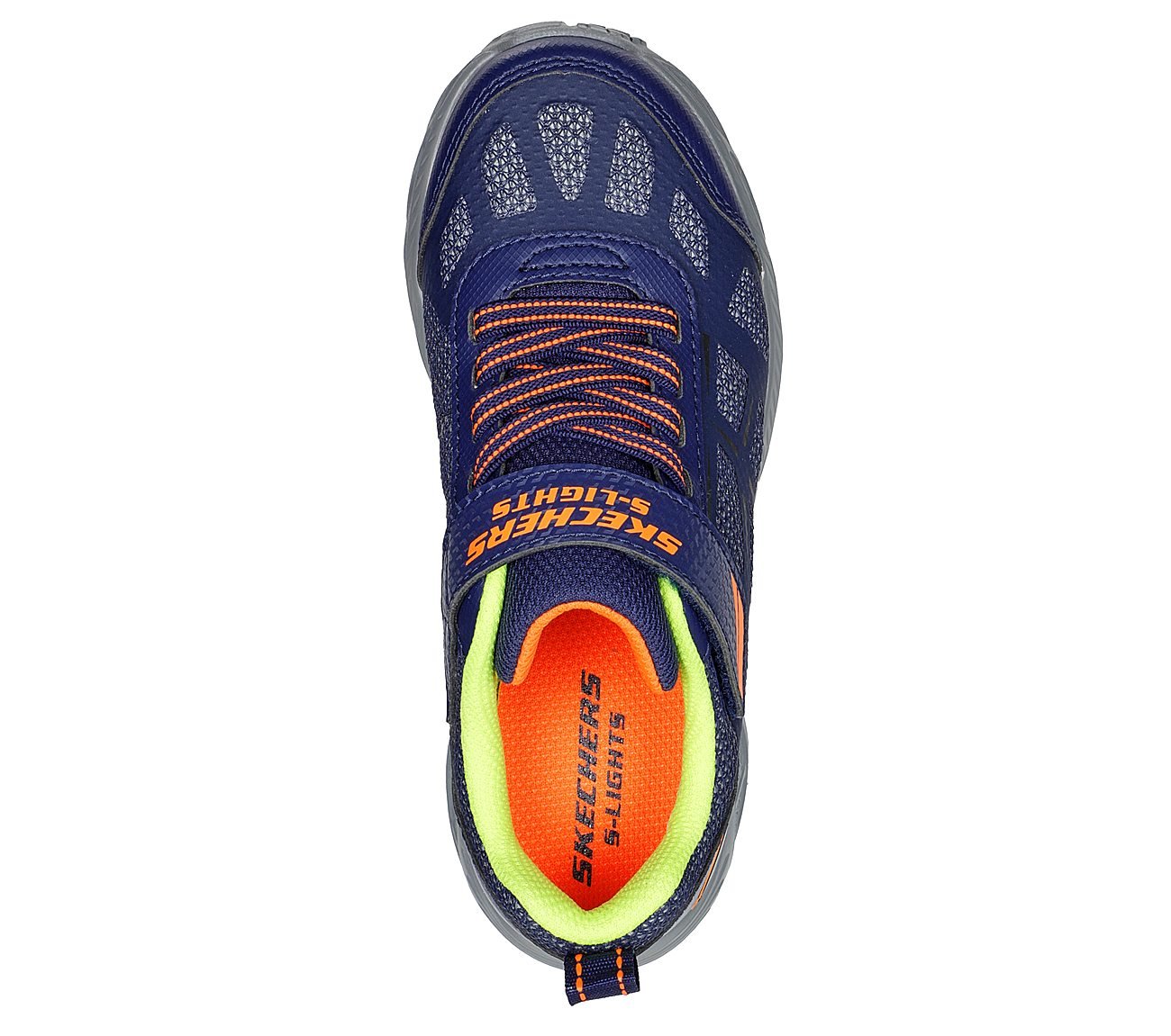 DYNAMIC-FLASH - REZLUR, NAVY/ORANGE Footwear Top View