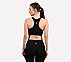 VERTICAL PATTERN SPORTS BRA, BLACK Apparels Left View
