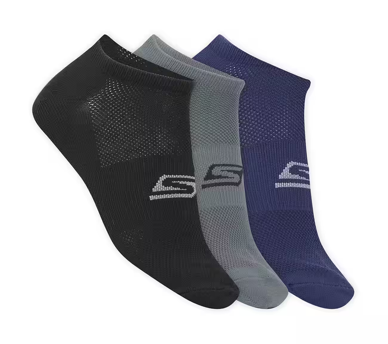 3PK MENS MICROFIBER NON TERRY, GREY/BLUE Accessories Lateral View