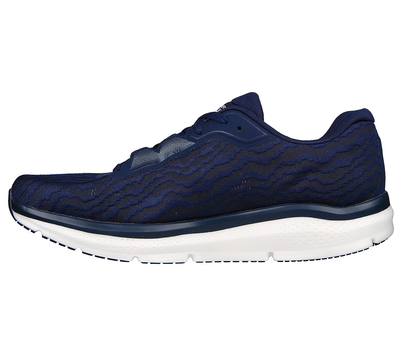 GO RUN RIDE 10, NAVY/WHITE Footwear Left View