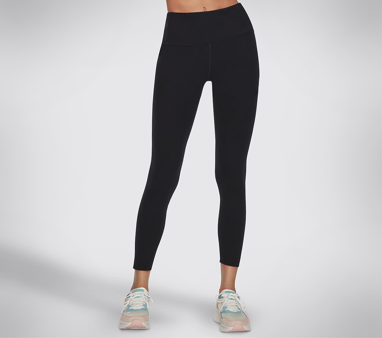 GOSCULPT SCALLOPED HW LEGGING, BBBBLACK Apparels Lateral View