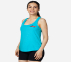 ELITE RACER TANK, LIGHT BLUE/TURQUOISE Apparels Top View