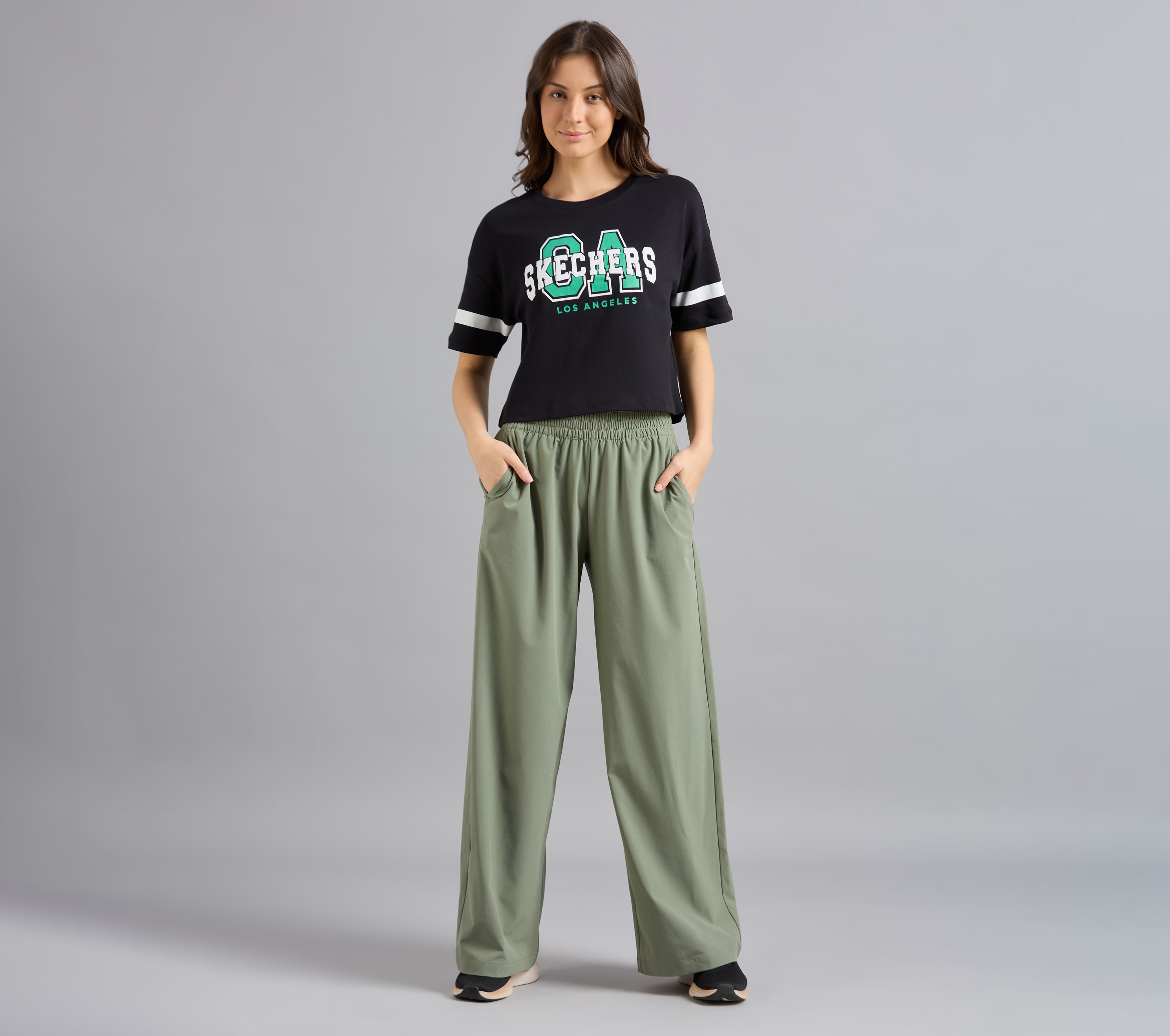 VARSITY PRINT TEE, BLACK