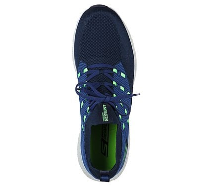 GO RUN 7 -, NAVY/LIME Footwear Top View