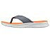 GO CONSISTENT SANDAL-SYNTHWAV, GREY/ORANGE Footwear Left View