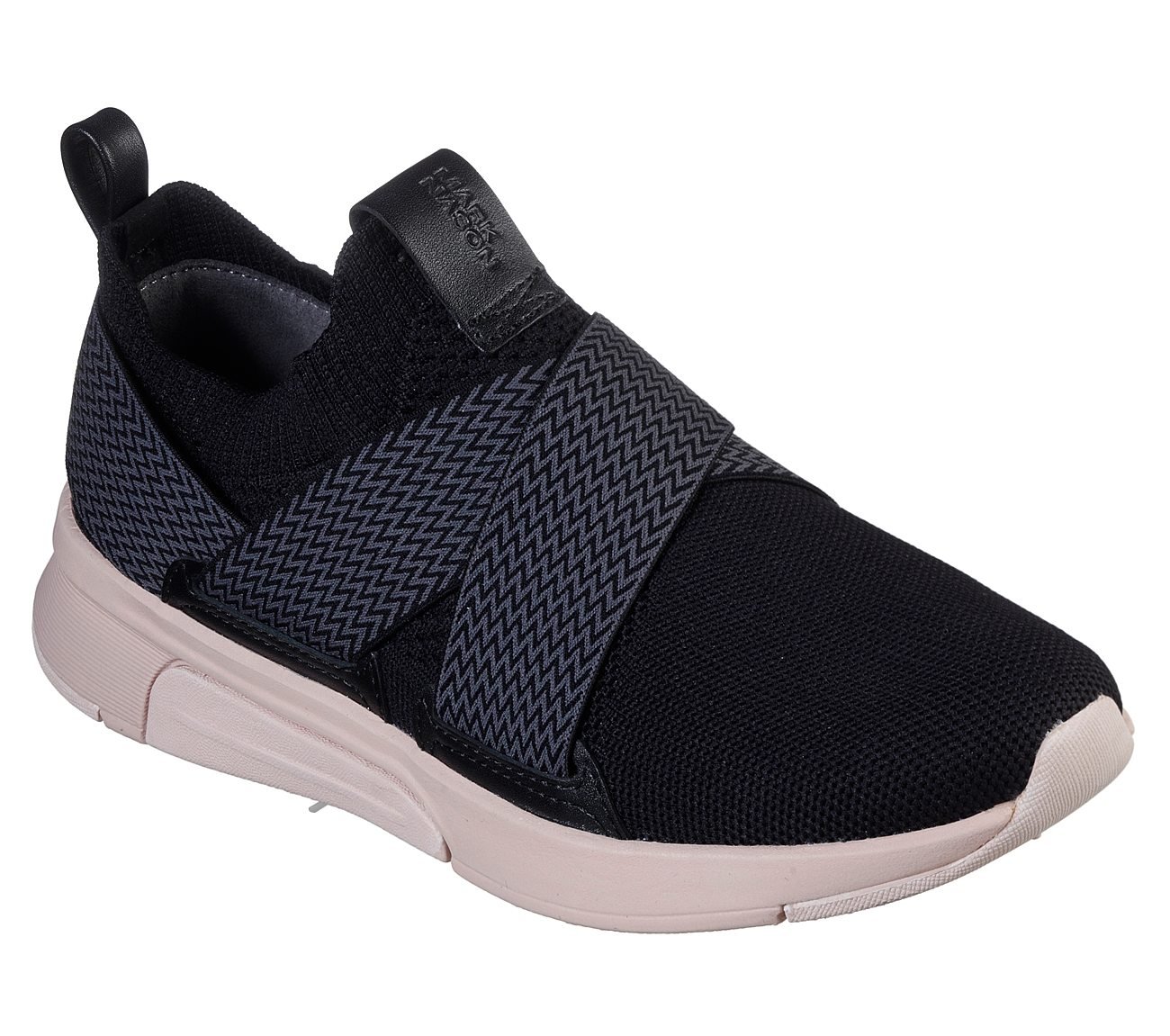 MODERN JOGGER - ZIGGY, BLACK/PINK Footwear Lateral View