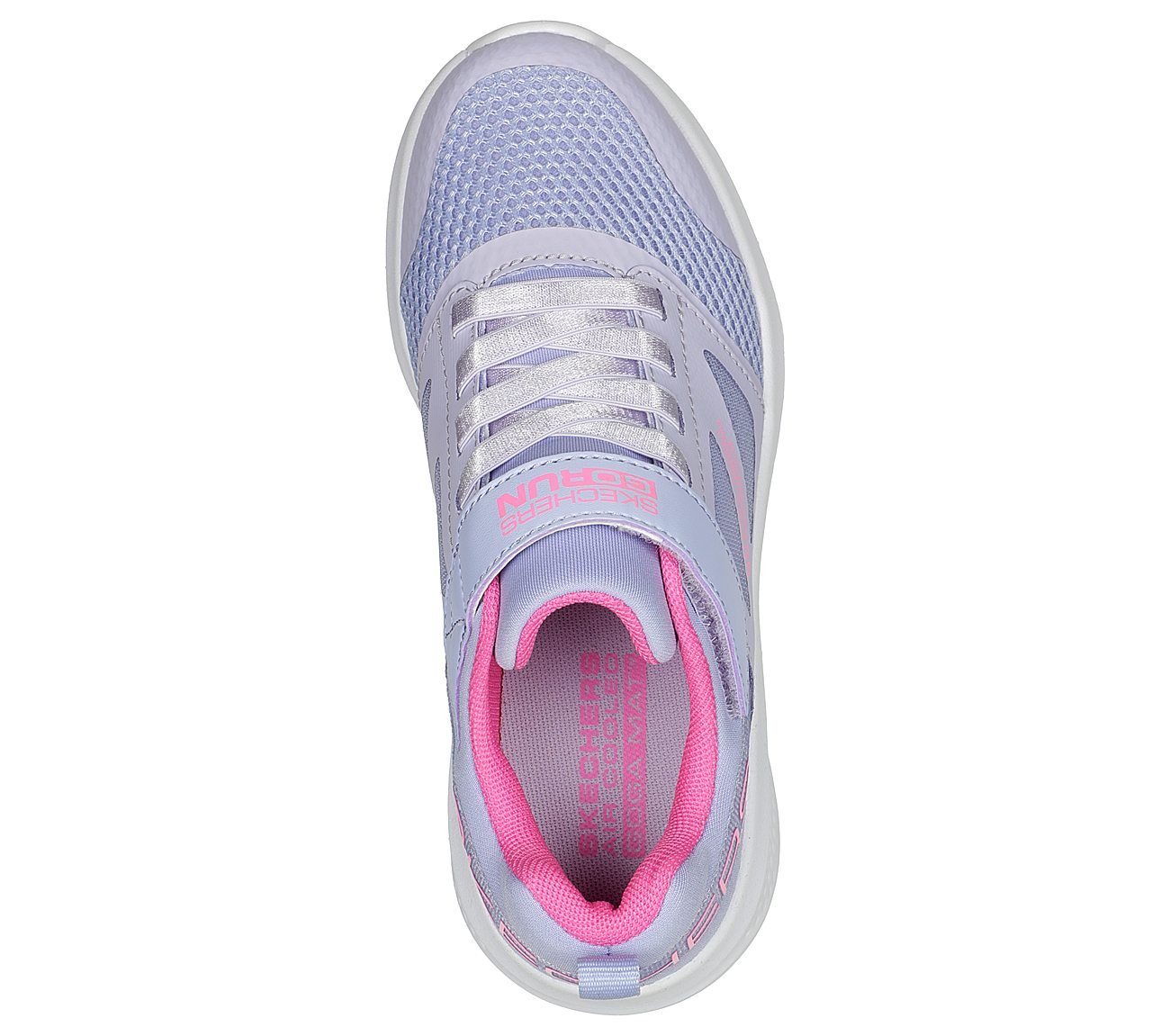 GO RUN ELEVATE - UP STEP, LAVENDER/HOT PINK Footwear Top View